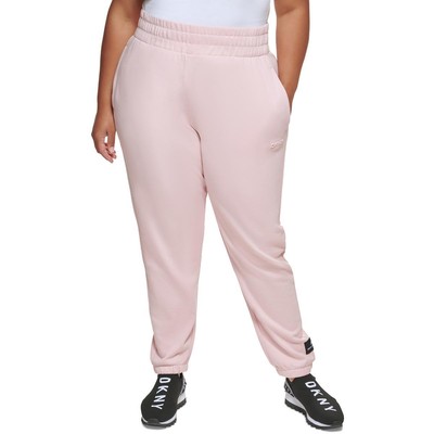 

Женские розовые брюки для бега для бега DKNY Sport Athletic Plus  BHFO 2179, Rosewater
