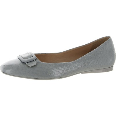 

27 Edit Женские серые кожаные балетки с тиснением 11, широкие (C, D, W) BHFO 2986, Glacier grey, CLARE