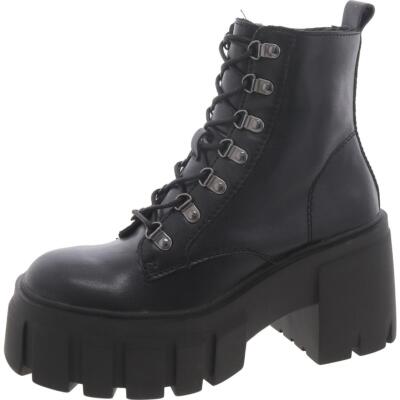 Женские ботинки Steve Madden из натуральной кожи в армейском стиле и на шнуровке BHFO 9514