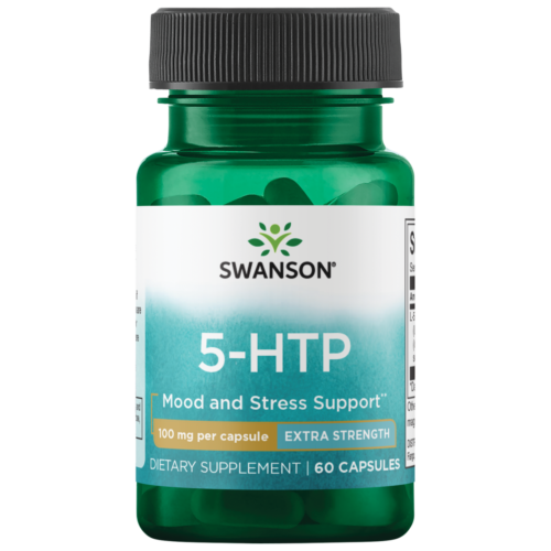 Swanson Extra Strength 5-HTP — естественная поддержка сна и настроения 100 мг (60 капсул)