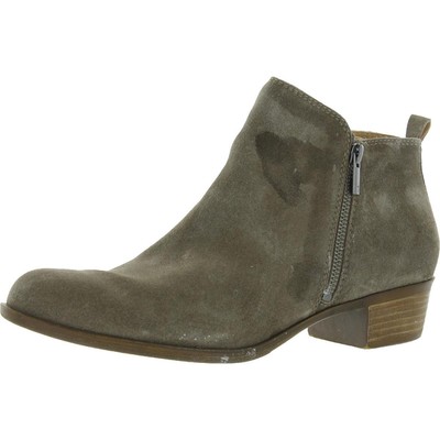 

Женские ботильоны Lucky Brand Basel Taupe, размер 13, средний (B,M) BHFO 8975, Dark mushroom/natural oiled suede