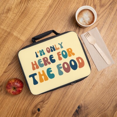 , Funny Aesthetic Lunch Bag Retro Groovy