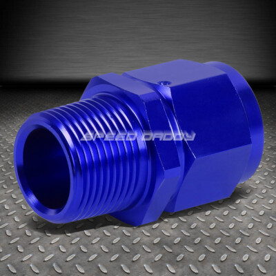 12-ВНУТРЕННИЙ РАСТРУБ НА 3/4 NPT НАРУЖНЫЙ СИНИЙ АЛЮМИНИЕВЫЙ РЕДУКТОР С B-ОБРАЗНОЙ ГАЙКОЙ, ПОВОРОТНЫЙ ФИТИНГ