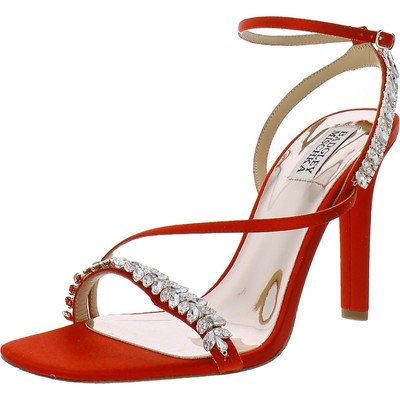 Женские туфли-лодочки Kerry из красного атласа Badgley Mischka Womens 10 Medium (B,M) BHFO 4535
