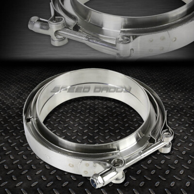 УНИВЕРСАЛЬНЫЙ V-ОБРАЗНЫЙ ЗАЖИМ ДЛЯ ВЫХЛОПНЫХ ГАЗОВ ТУРБОНАДДУВА/ИНТЕРКУЛЕРА С ЦИНКОВЫМ ПОКРЫТИЕМ 4,5 Мм/ЗАЖИМЫ+ ФЛАНЕЦ