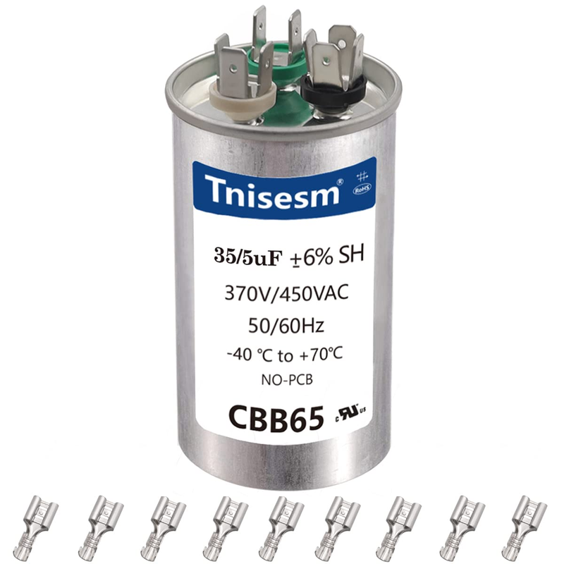 35+5 Uf 35/5 Mfd ฑ6% 370v/440v Ac Cbb65b Capacitor Dual Ru