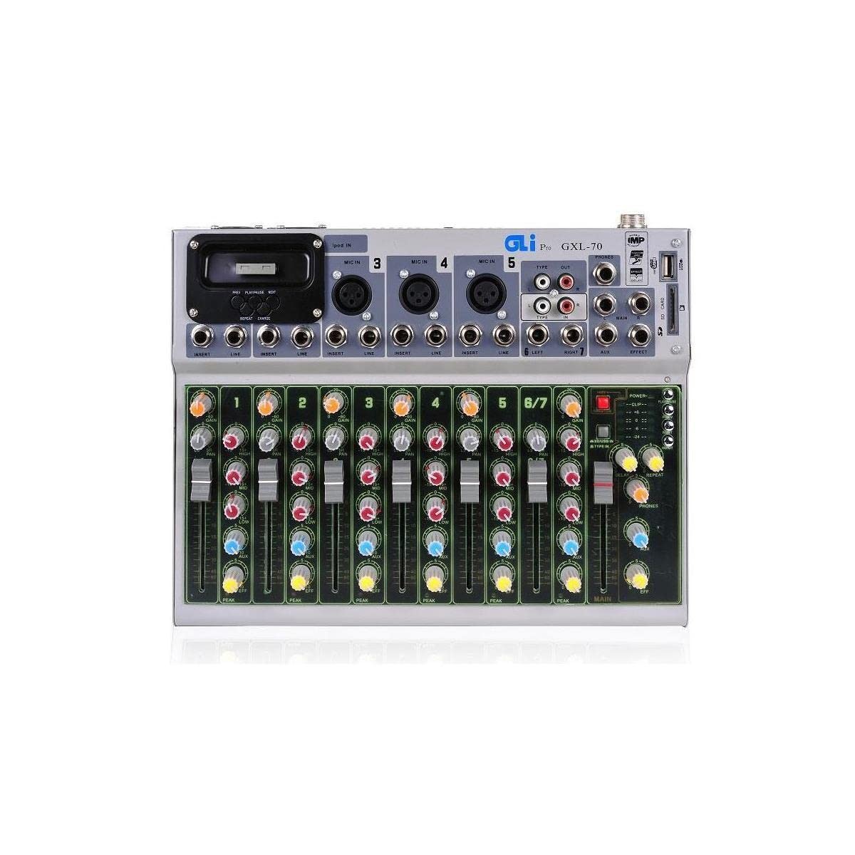 GLi, 7 Mixing Console,Silver, 1.50 x 9.50 x 12.00 inches (GXL70)