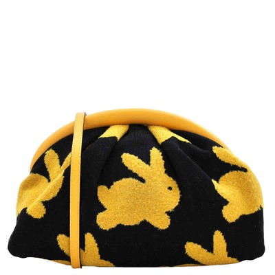 Pre-owned Jw Anderson Ladies The Bumper Intarsia Clutch Bag Hb0554 Fa0304 897 In Yellow