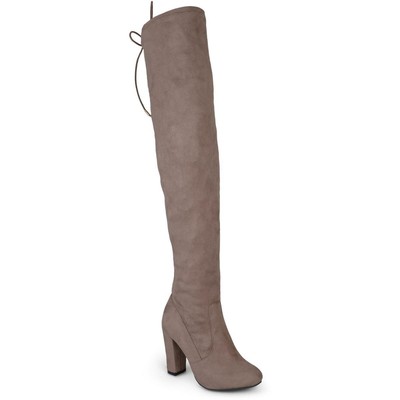 Женские сапоги Maya из искусственной замши до бедра из коллекции Journee, BHFO 4357