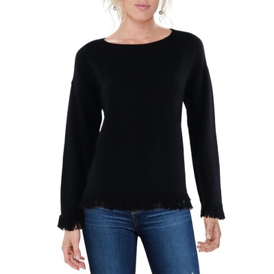 Cyrus Женский вязаный пуловер с длинными рукавами и бахромой, топ-свитер BHFO 1313