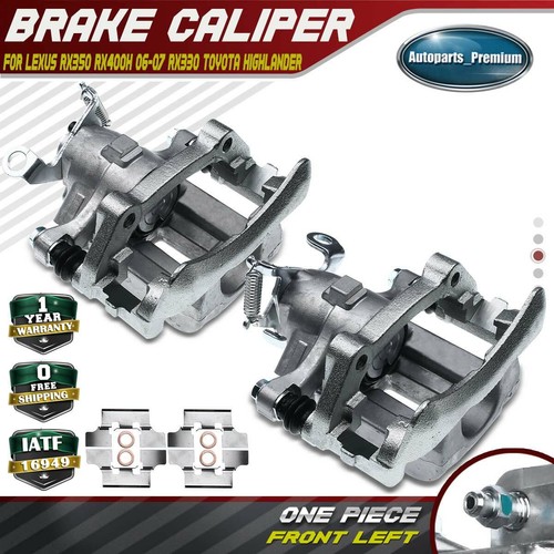 2x Brake Caliper w/Bracket for Jaguar XJ8 Vanden Plas 20042005 Rear