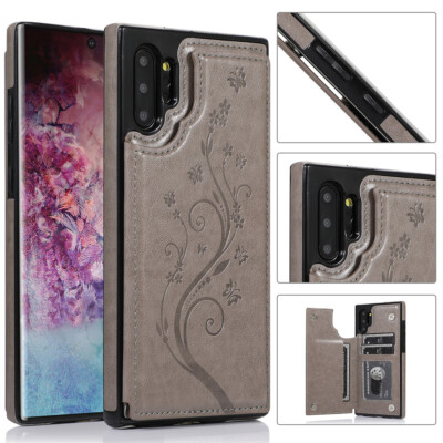 Leather Flip Wallet Phone Case For Samsung Galaxy S10 S9S8 Plus Note 10 98 Cover