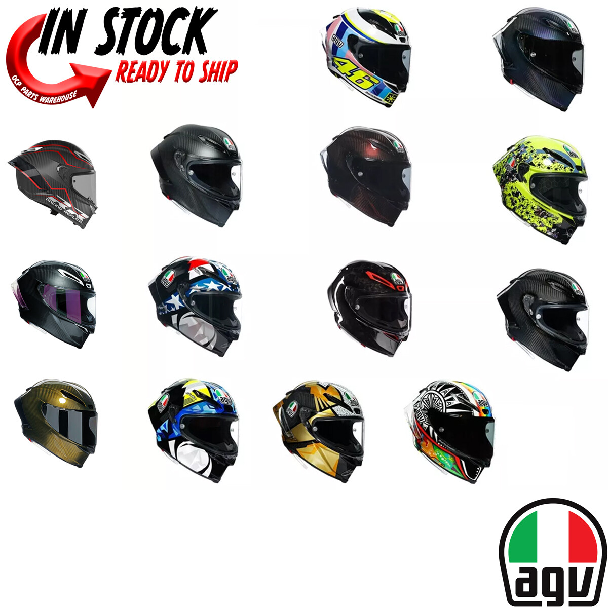 2024 AGV PISTA DOT GP RR FULL FACE HELMET MOTORCYCLE STREET