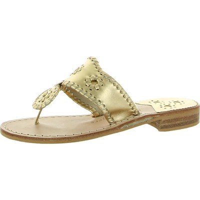 

Женские сандалии Jack Rogers Jacks Flat Sandals Gold Slide Sandals 10 Medium (B,M) 5675, Золотой