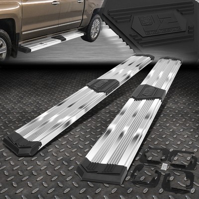 J2 ДЛЯ 07-19 SILVERADO SIERRA CREW CAB ПОДНОЖКИ С ПЛИССИРОВАННОЙ ПЛАНКОЙ SS 10