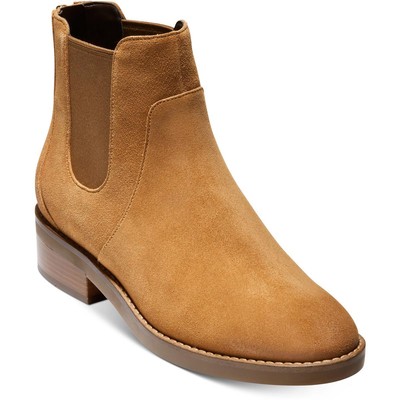Женские замшевые ботильоны Cole Haan Reid коричневого цвета, размер 11, средний (B,M), BHFO 0926