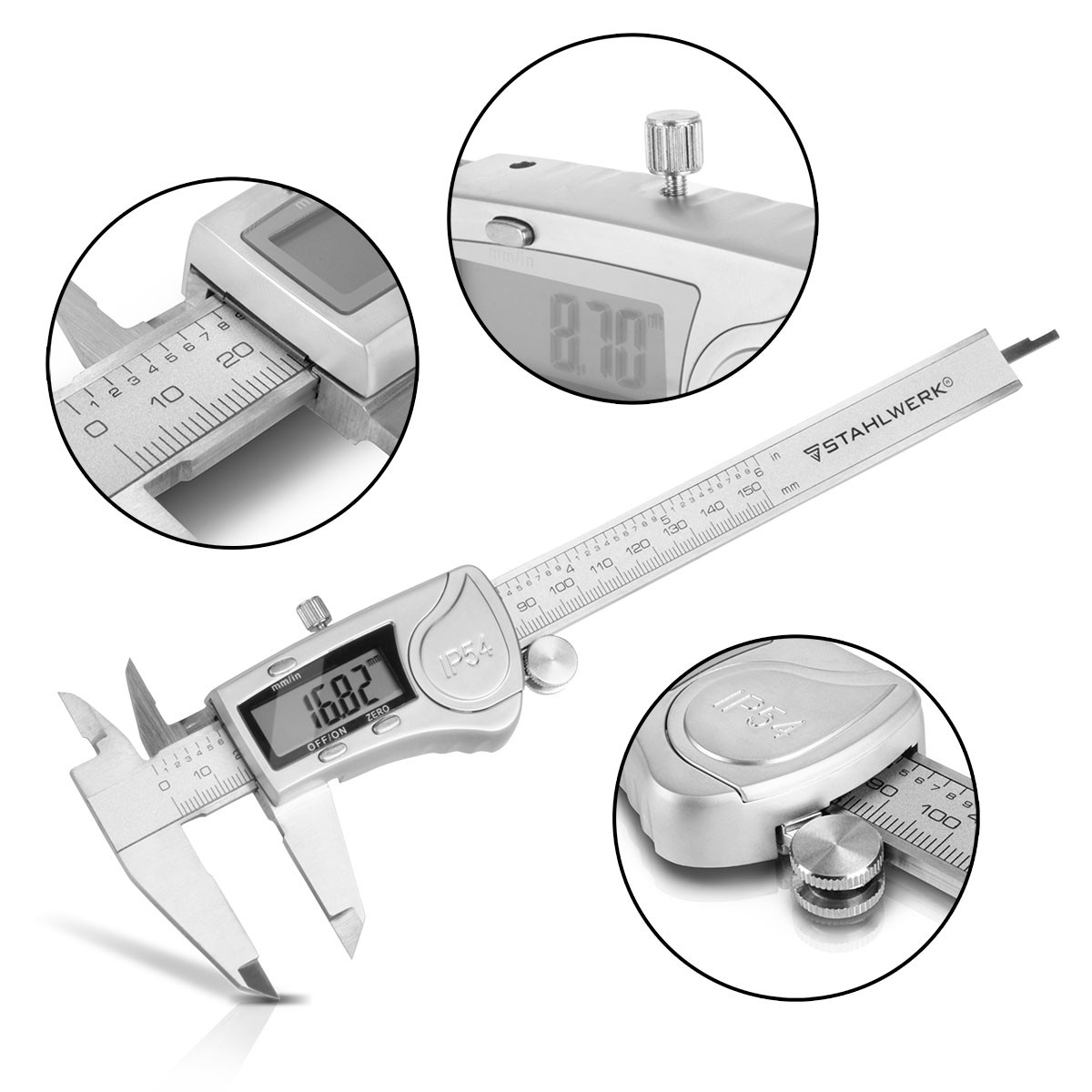Buy FREEMANS Digital Vernier Caliper 0 - 200 Mm Online At Best Rates In - View #4