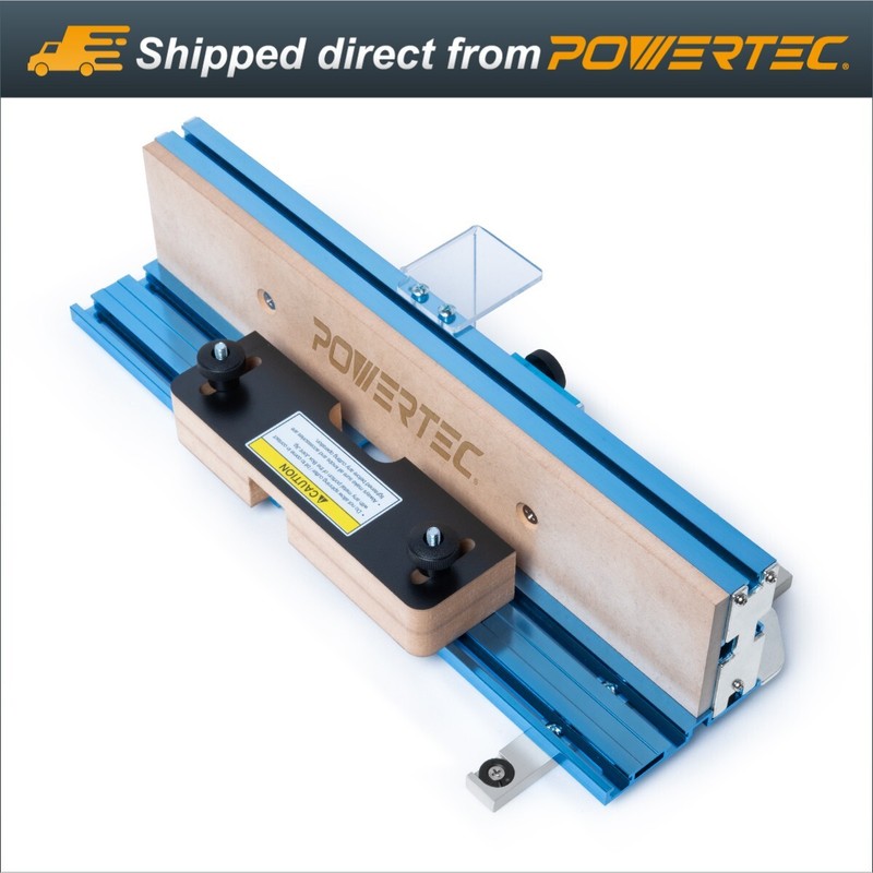 POWERTEC 71759 Box Joints Crosscut Sled Jig for Table Saws