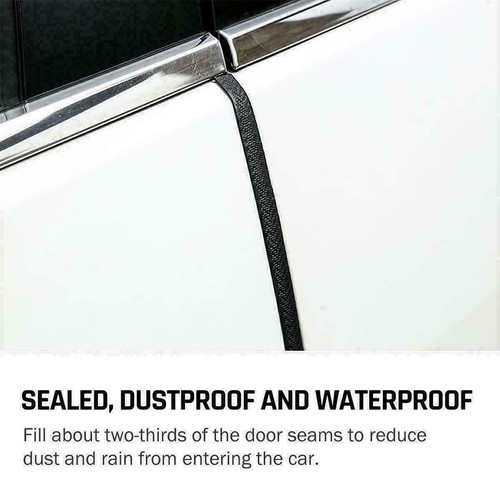 10FT Car Door  Edge Guard Moulding Trim Rubber Edge Strip Seal Protector Black