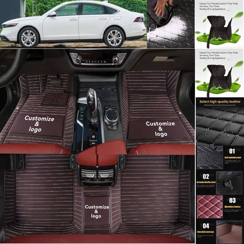 For Jaguar I-Pace Car Floor Mats Cargo Liners Waterproof Anti-Slip