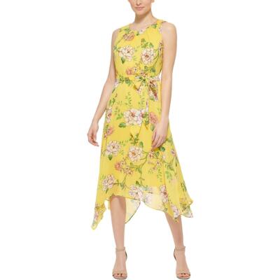 

Женское летнее платье миди с цветочным принтом Jessica Howard BHFO 4762, Желтый