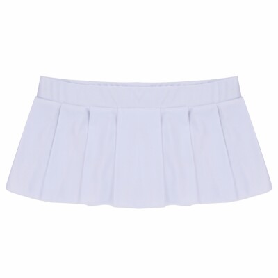 US Women Girls Anime Pleated Mini Skirt School Uniform Cosplay Costume Nightclub