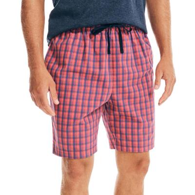 

Мужская хлопковая ночная рубашка Nautica, удобная короткая одежда для сна BHFO 8478, Sailor red