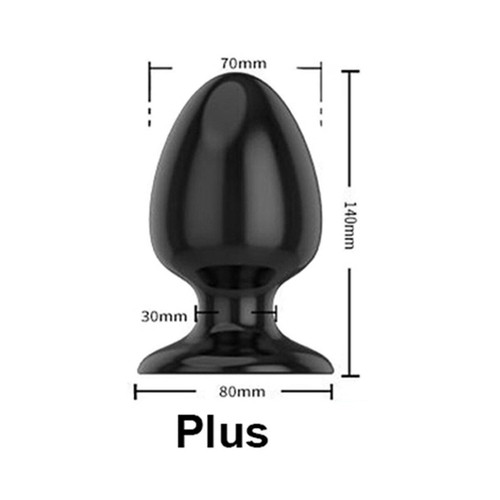 Advanced Sex Toy Anal Butt Plug Huge G-Spot Dildo Pull Beads Sucker Large 5 Size