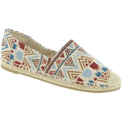 

Женские эспадрильи без шнуровки Minnetonka Pam бежевого цвета на плоской подошве 9, средние (B,M) BHFO 6473, Cream/multi/multi, Pam