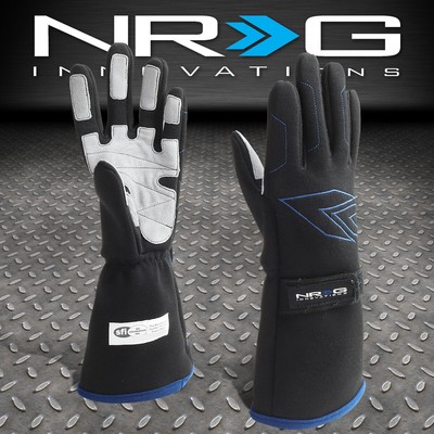 NRG INNOVATIONS GS-500BK XLARGE, ПАРА ДВУХСЛОЙНЫХ ГОНОЧНЫХ ПЕРЧАТОК БОЛЬШОГО РАЗМЕРА НА ВЕСЬ ПАЛЕЦ