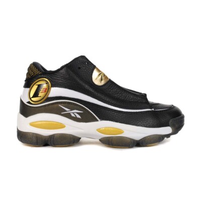Reebok Men's The Answer DMX Black/White/Yellow Basketball Sneakers GW6372