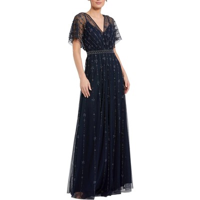 Mac Duggal Womens Embellished Formal Evening Dress Gown BHFO 0296
