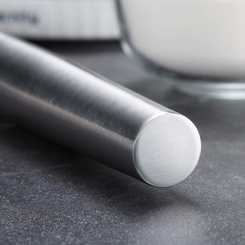 Stainless Steel Rolling Pin, Matte Finish 16.7 Inches,  Rolling Pin for Baking P