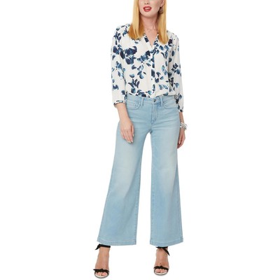 

NYDJ Womens Teresa Denim Широкие джинсы до щиколотки с высокой посадкой BHFO 2998, Teresa