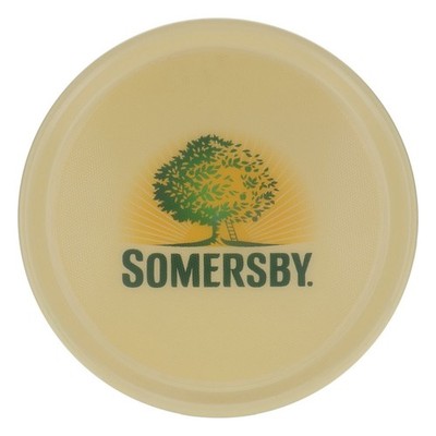 Somersby Cider Serviertablett Rundtablett Kellnertablett rund beige