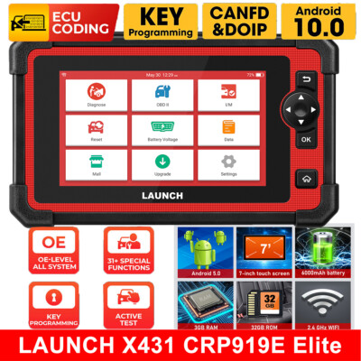 2024 LAUNCH X431 CRP919EBT PROS Bidirectional Car Diagnostic Scanner  Coding