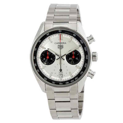 Pre-owned Tag Heuer Carrera Chronograph Automatic Silver Dial Men's Watch Cbs2216.ba0041