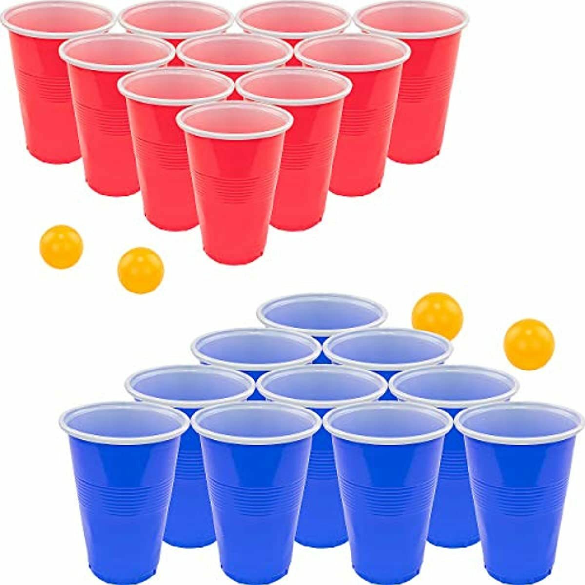 Beer Pong Set, Red Cups and Ping Pong Balls. 840589102630 eBay