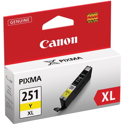 Чернильница Canon CLI-251 XL желтого цвета для некоторых принтеров PIXMA #6451B001