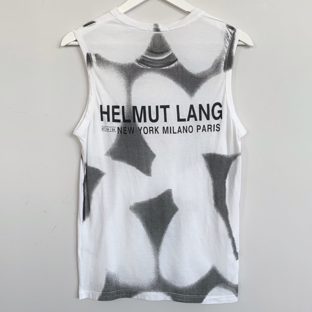 Vintage HELMUT LANG Sleeveless Tank Top Stencil Printed