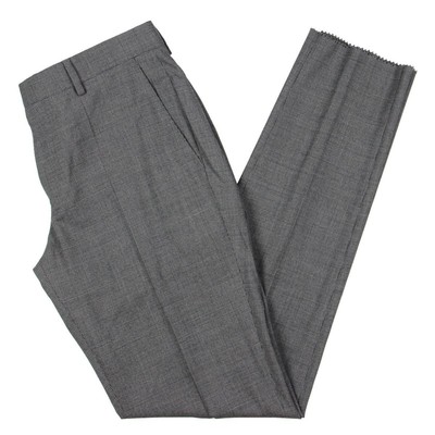 

Мужские серые брюки узкого кроя в клетку BOSS Hugo Boss  BHFO 9002, Gray/black