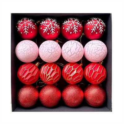 Create a Festive Atmosphere with These Vibrant 16 Pcs Christmas Ball Ornaments