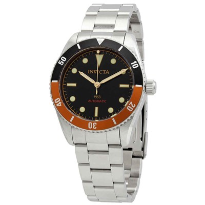 Мужские часы Invicta Pro Diver с автоматическим черным циферблатом 34336