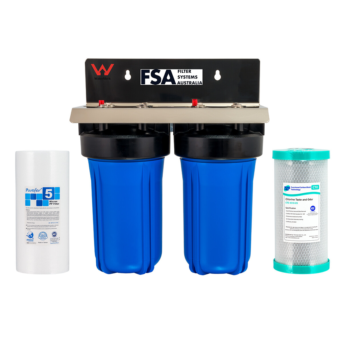 WaterMark Certified Whole House Water Filter System 10" x 4.5" BIG BLUE