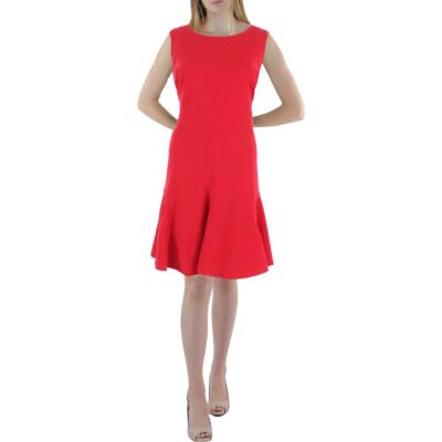 

Женское мини-платье Tommy Hilfiger Scuba без рукавов с пышной юбкой BHFO 3851, Scarlet