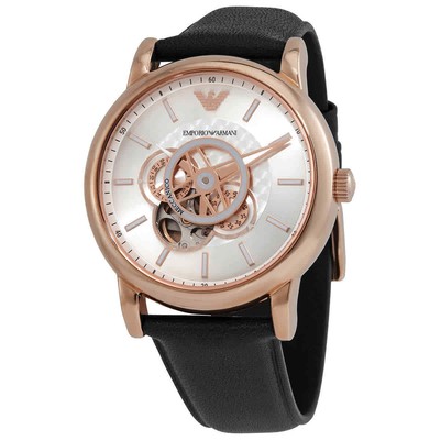 Мужские часы Emporio Armani Luigi с автоматическим серебряным циферблатом AR60013