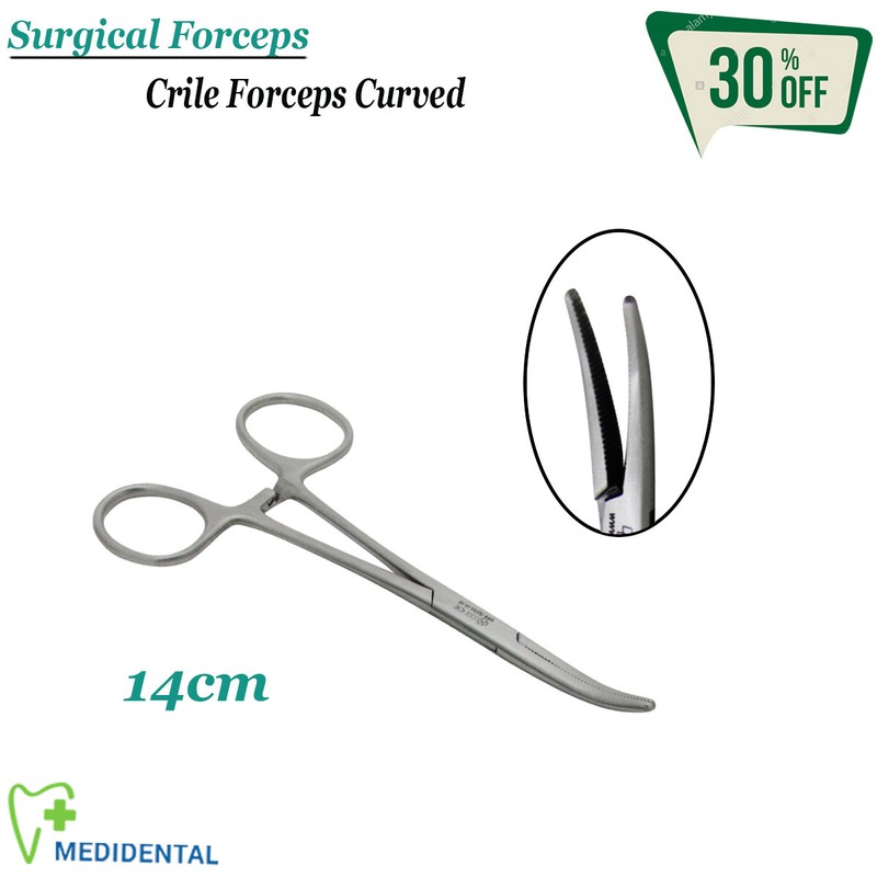 Pinces HÃ©Mostatiques Crile Curved 14cm Laboratoire Instruments Ã  Chirurgicales 