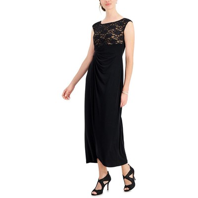 

Женское вечернее платье темно-синего цвета со сборками Connected Apparel Petites  BHFO 0812, Navy/nude