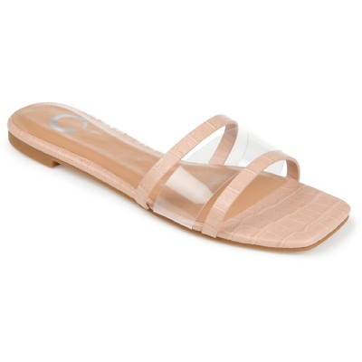 

Journee Collection Женские сандалии без шнуровки с тиснением Ramira на плоской подошве BHFO 9513, Ramira