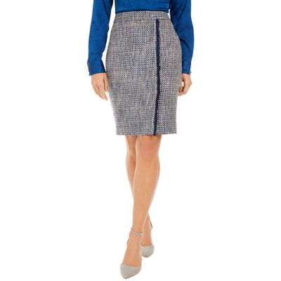 Женская юбка-карандаш Calvin Klein из серого твида металлик Petites 12P BHFO 2058